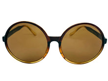Oversized Classic Vintage Retro Style SUNGLASSES X-Large Round Brown Frame 15032