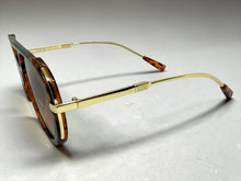Classy Elegant Vintage Retro Aviator Style SUNGLASSES Large Tortoise & Gold Frame 2888