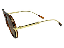 Classy Elegant Vintage Retro Aviator Style SUNGLASSES Large Tortoise & Gold Frame 2888