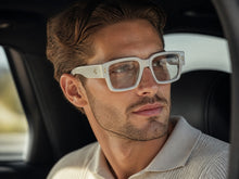 Classic Vintage Retro Style Clear Lens EYEGLASSES Thick Square White Frame 35009