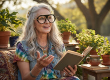 Oversized Classic Vintage Retro Style Clear Lens EYEGLASSES Large Matte Black & Gold Frame 27009