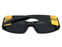 Classic Hardcore Biker Gangster Style LOCS SUNGLASSES Large Thick Black Frame - Dark Lens 91337