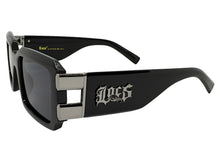 Classic Hardcore Biker Gangster Style LOCS SUNGLASSES Large Thick Black Frame - Dark Lens 91336