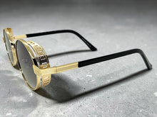 Classic Elegant Vintage Retro Style SUNGLASSES Oval Gold Frame - Gradient Lens 27740