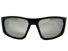 Classic Hardcore Gangster Biker Style Choppers SUNGLASSES Thick Black Frame - Silver Lens 6786