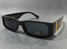 Classic Hardcore Biker Gangster Style LOCS SUNGLASSES Large Thick Black Frame - Dark Lens 91320