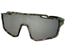 Military Tactical Hunting Fishing Wrap Around Safety SUNGLASSES Camouflage Frame - Silver Lens CAMO3