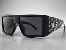 Classic Hardcore Biker Gangster Style LOCS SUNGLASSES Large Thick Black Frame - Dark Lens 91275