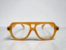 Oversized Classic Vintage Retro Hip Hop Style Clear Lens EYEGLASSES Large Caramel Frame 3956