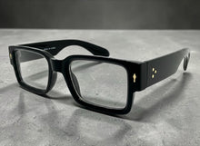 Classic Vintage Retro Style Clear Lens EYEGLASSES Thick Square Matte Black Frame 35009