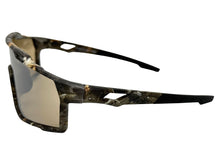 Military Tactical Hunting Fishing Wrap Around Safety SUNGLASSES Large Camouflage Frame - Brown Lens CAMO3