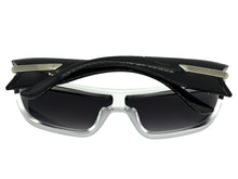 Space Futuristic Robotic Cyclops Modern Contemporary Party Raver SUNGLASSES Sleek Silver Frame LH315
