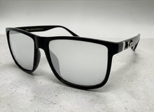 Classic Hardcore Biker Gangster Style LOCS SUNGLASSES Square Black Frame - Silver Lens 91295