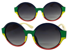 Classic Vintage Retro Style SUNGLASSES Round Multicolor Frame E1380