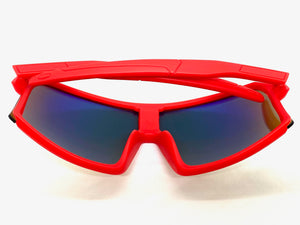 Kids Boys or Girls Retro Sporty Baseball Cycling Wrap Around Style SUNGLASSES Ages 6-13