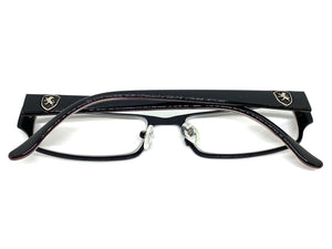 Classy Contemporary Modern Style Clear Lens EYEGLASSES Black Fashion Frame 1215