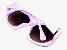Oversized Exaggerated Vintage Retro Style SUNGLASSES Huge Purple Frame 1222