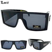 Oversized Biker Gangster Hardcore LOCS SUNGLASSES Thick Black Frame 91160