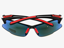 Sporty Wrap Around Cycling Fishing Biker SUNGLASSES Sleek Black Frame - Gold Lens 2754
