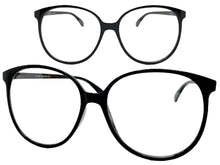 Oversized Classic Vintage Retro Style Clear Lens EYEGLASSES Large Round Black Frame I129