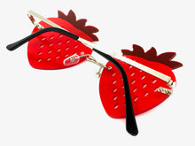 Funky Party Club Raver Strawberry Shaped SUNGLASSES Red Lens 5218