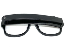 Oversized Classic Vintage Retro Style X-Large Black Lensless Eye Glasses- Frame Only NO Lens 541095