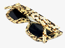 Oversized Vintage Retro Cat Eye Style SUNGLASSES Large Leopard / Cheetah Frame E1790