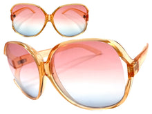 Oversized Exaggerated Vintage Retro Style SUNGLASSES Huge Orange Frame 80007