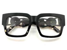 Classic Vintage Retro Hardcore Hip Hop Style Clear Lens EYEGLASSES Large Thick Black Frame 6114