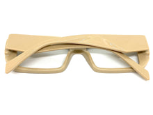 Classy Modern Contemporary Style Clear Lens EYEGLASSES Thick Khaki Frame 81254