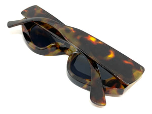 Classy Elegant Exaggerated Retro Cat Eye Style SUNGLASSES Thick Leopard Frame 80533