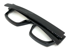 Classic Vintage Retro Style Large Square Black Lensless Eye Glasses- Frame Only NO Lens 1219