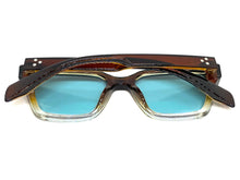 Classic Vintage Retro Style SUNGLASSES Square Brown Frame 5011