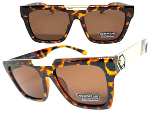 Classic Hardcore Biker Gangster Hip Hop Style SUNGLASSES Tortoise Frame 5467