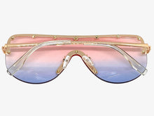 Oversized Exaggerated Modern Retro Style SUNGLASSES Large Rose Gold Frame 2280