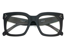 Oversized Exaggerated Vintage Retro Style Clear Lens EYEGLASSES Thick Matte Black Frame 6994