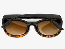 Oversized Vintage Retro Cat Eye Style SUNGLASSES Large Black & Tortoise Frame 1775