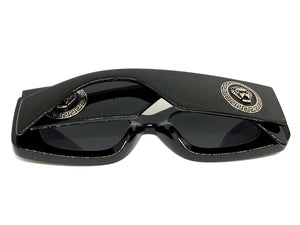 Classic Hardcore Biker Gangster Style SUNGLASSES Black Frame - Dark Lens 5015