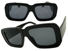 Classic Hardcore Vintage Retro Style SUNGLASSES Thick Square Black Frame M362