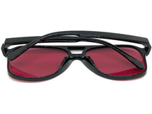Classic Vintage Retro Aviator Style SUNGLASSES Large Black Frame 80837