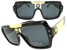 Classic Hardcore Biker Gangster Hip Hop Style SUNGLASSES Black Frame Dark Lens 5468