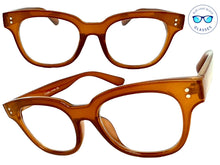 Classic Vintage Retro Style Clear Lens Blue Light Block Computer EYEGLASSES Brown Frame I135