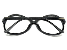 Oversized Vintage Retro Style Clear Lens EYEGLASSES Large Round Black Frame E2085