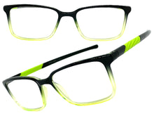 Classy Contemporary Modern Style READING GLASSES READERS Black Frame Lens Strength +1.50