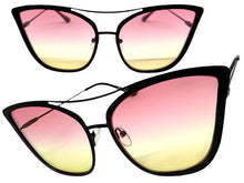 Classic Vintage Retro Cat Eye Style SUNGLASSES Funky Matte Black Frame A305