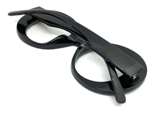Oversized Exaggerated Retro Style Clear Lens EYEGLASSES Large Round Black Optical Frame - RX Capable 81159