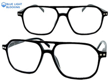 Classic Vintage Retro Aviator Style READING GLASSES READERS Black Frame Lens Strength +1.50
