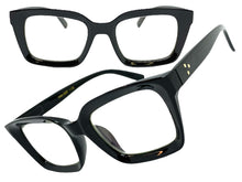 Classic Vintage Retro Style READING GLASSES READERS Black Frame Lens Strength +1.25