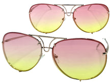 Oversized Exaggerated Vintage Retro Style SUNGLASSES Large Gold Frame 4165