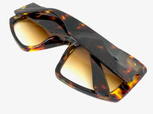 Oversized Vintage Retro Style SUNGLASSES Large Tortoise Frame 1113
